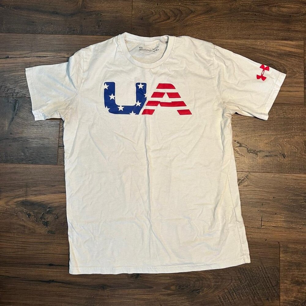 Under Armour Men's White and Cream T-shirt